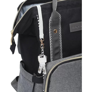 Dark Slate Gray Babyono Diaper / Mummy backpack OSLO STYLE - Black