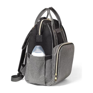 Dark Slate Gray Babyono Diaper / Mummy backpack OSLO STYLE - Black