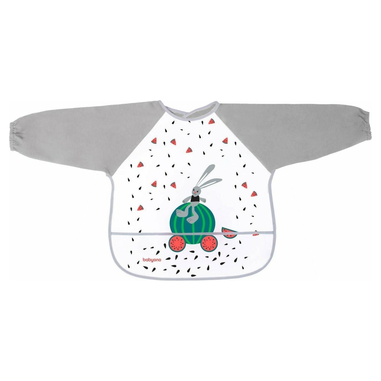Sea Green Babyono Apron BABY ADVENTURE (6m+) - 3 Pack