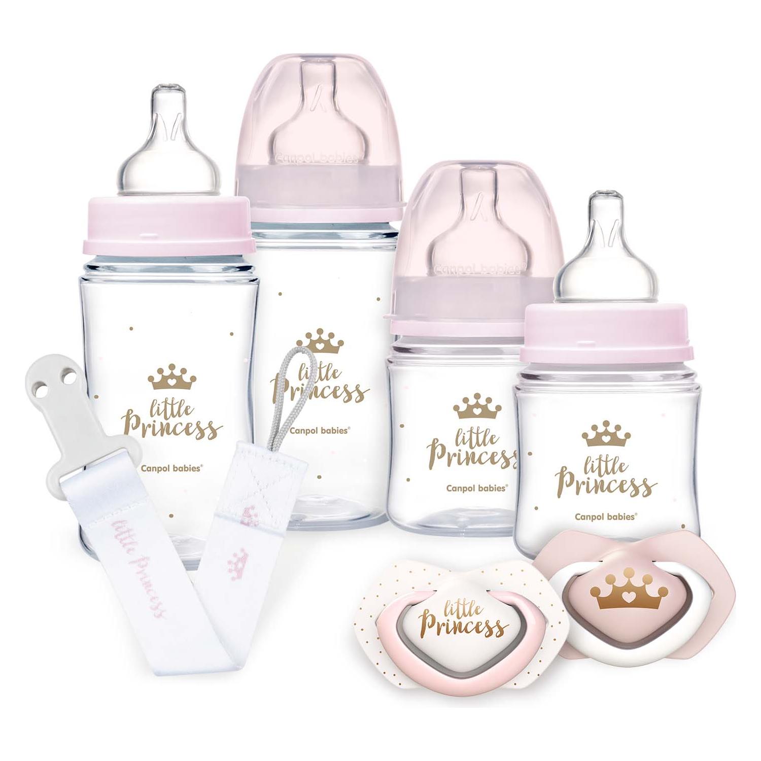 Canpol Ensemble Nouveau-né Royal Baby En Rose - 7 pcs