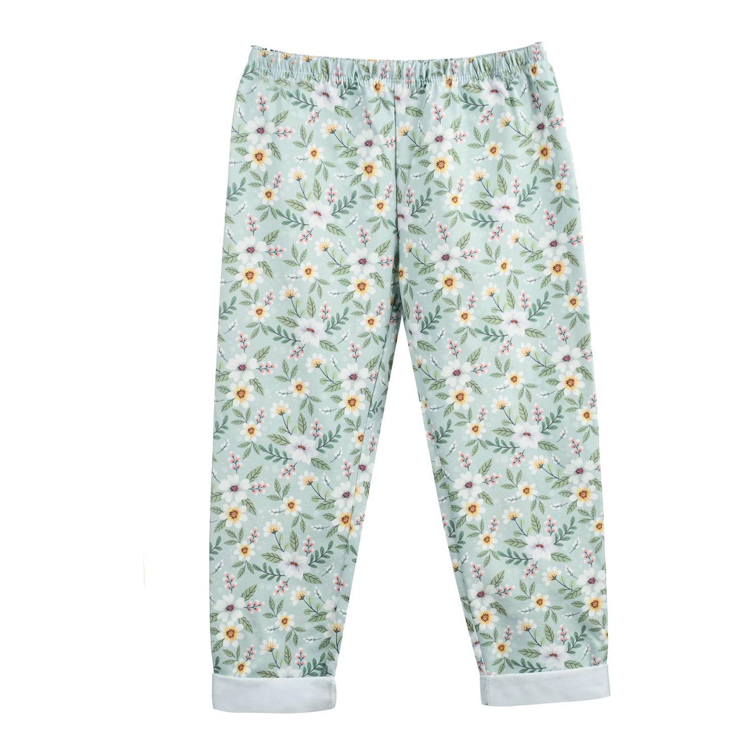 Ander Jeggings Alba - Mint Flowers Size 92 - 2-3 years