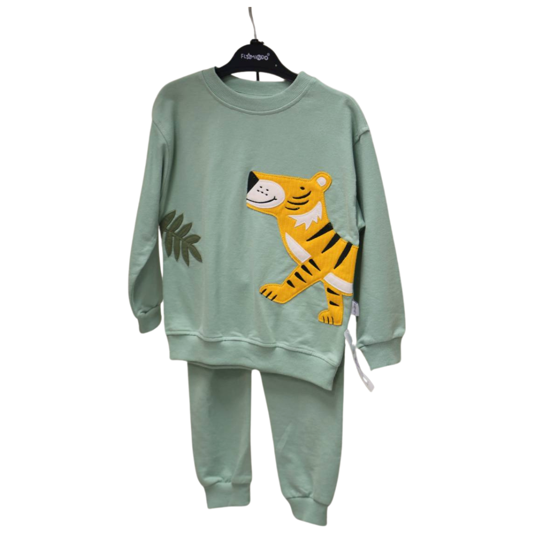 Flamindo Tiger Joggers Set - Green