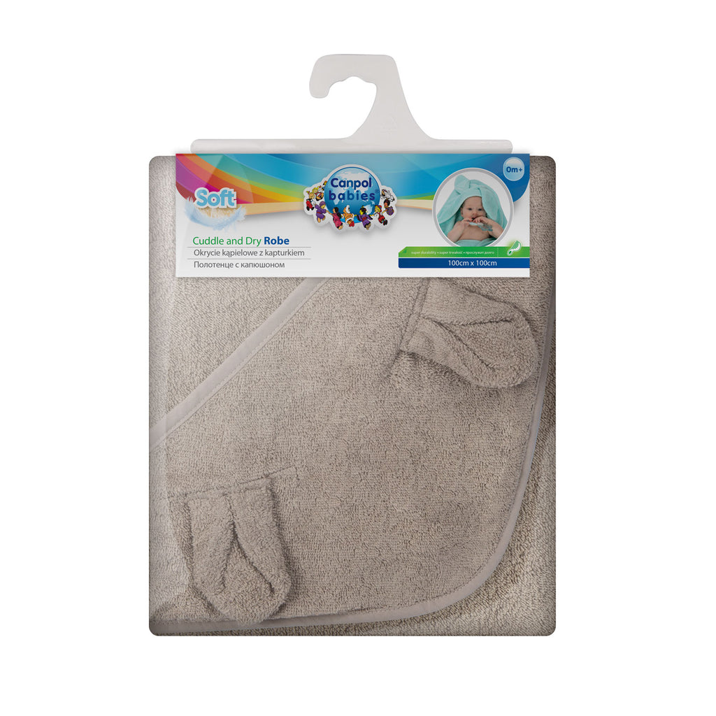 Canpol Baby Towel 100x100 cm - Grey