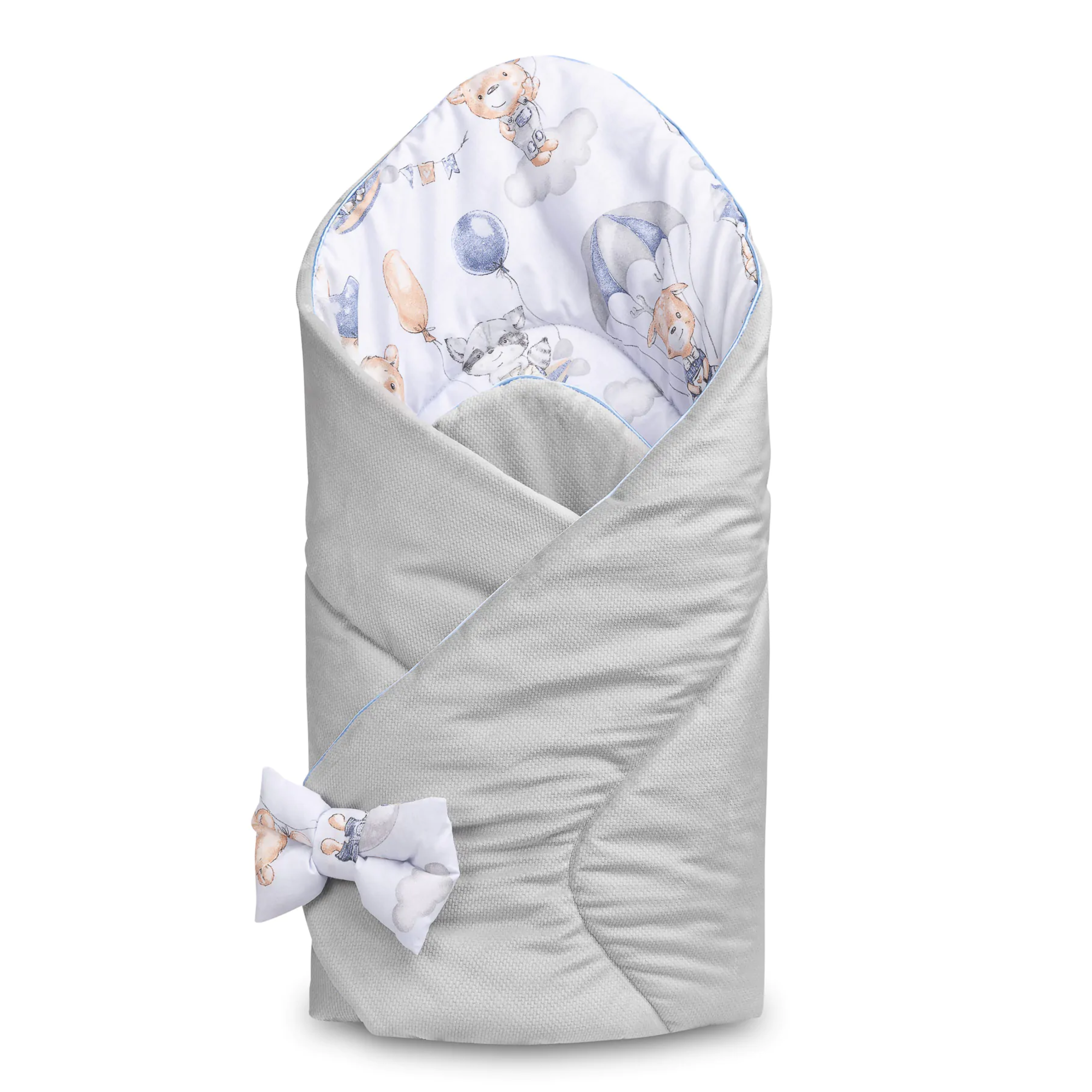 Sensillo Velvet Baby Swaddle - Balloon Ride