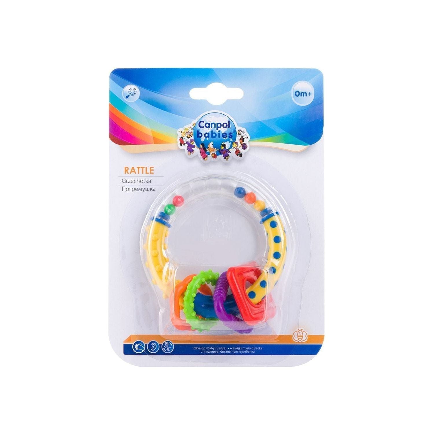 Canpol Babies Rattle Colourful Shapes 0m+