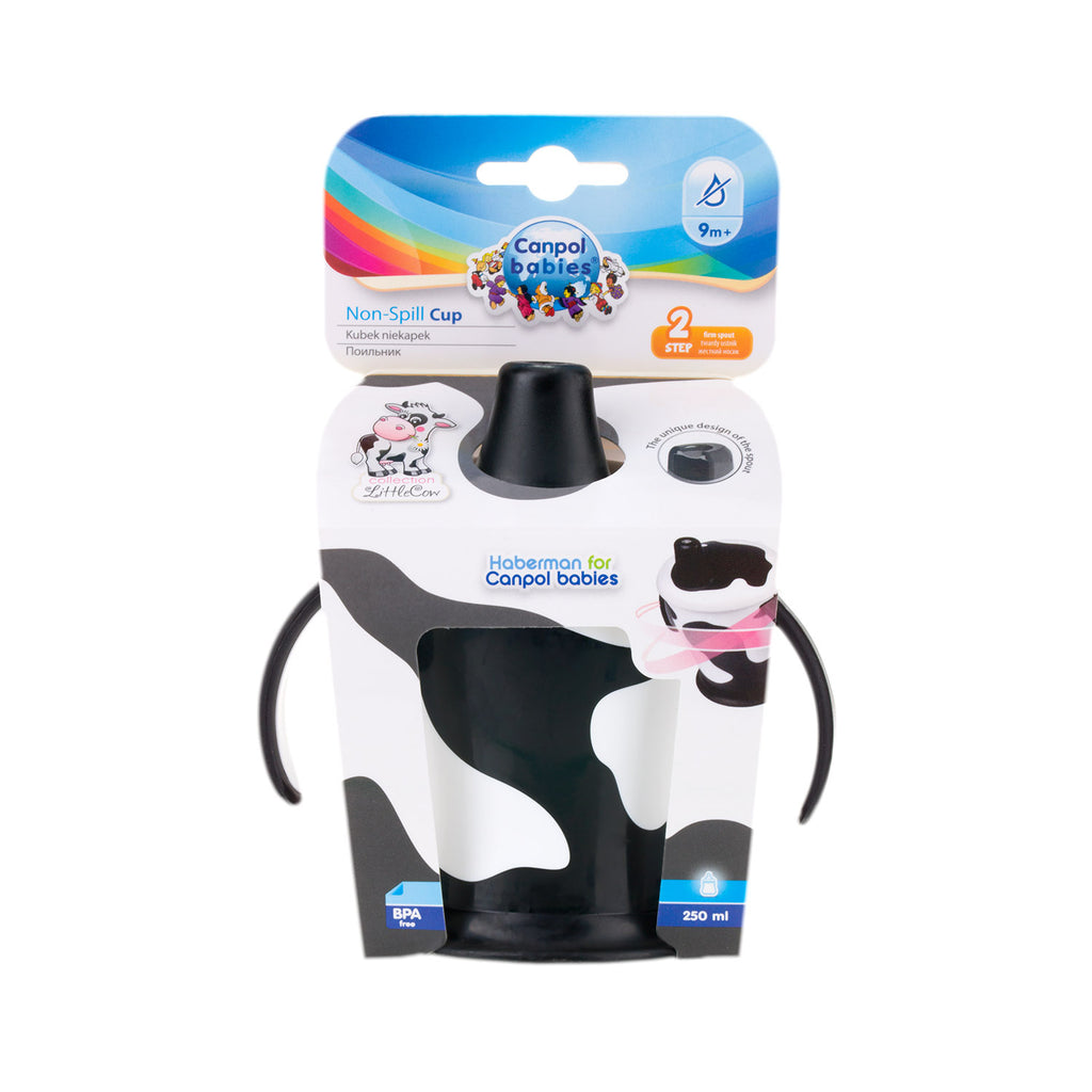 Canpol Non-Spill Cup Firm 250ml LITTLE COW - 2 Colours