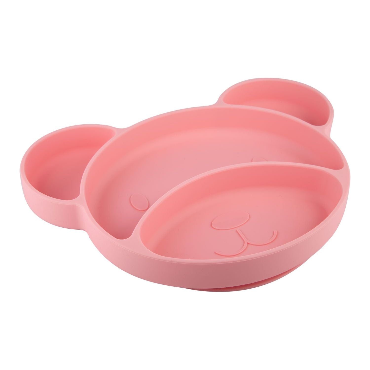 Canpol Silicone Suction Plate - BEAR 6m+ - Pink