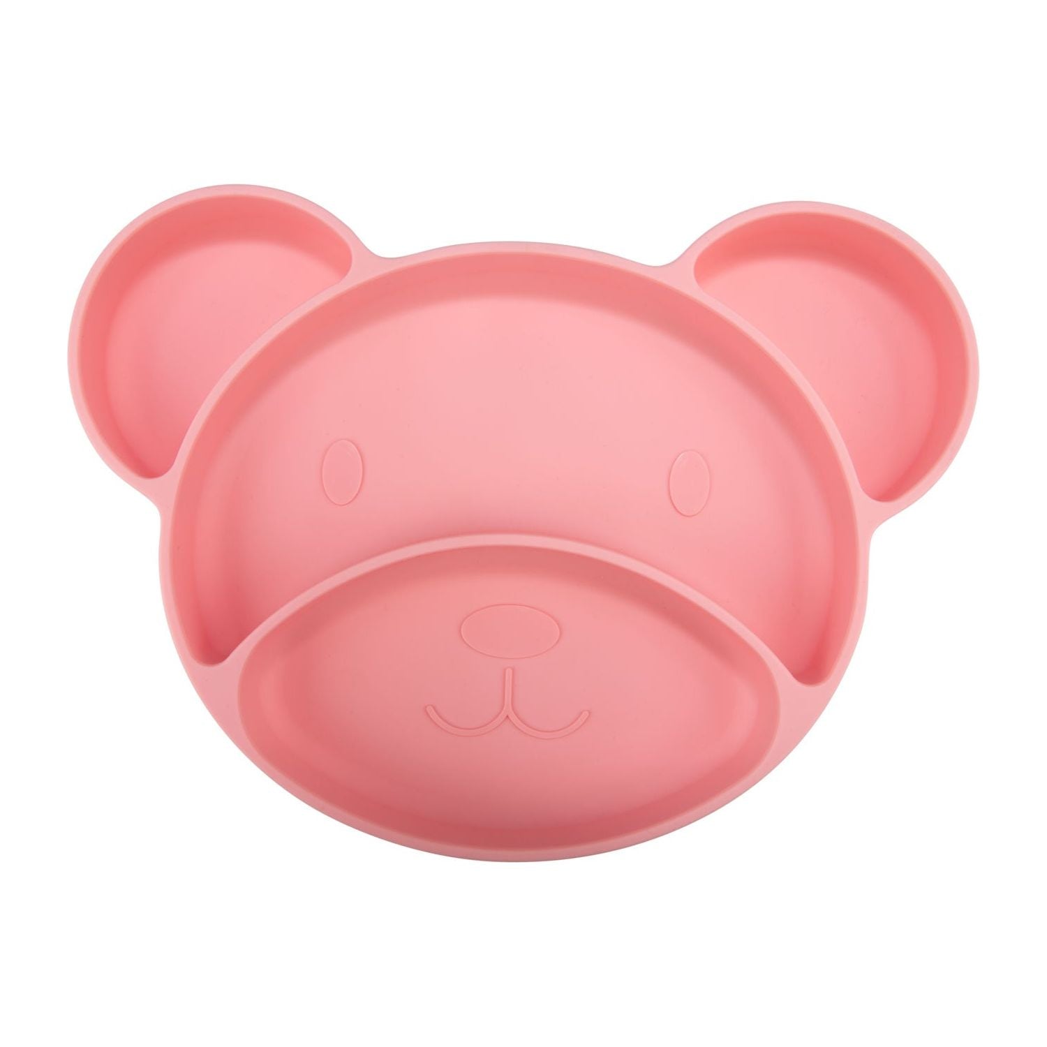 Canpol Silicone Suction Plate - BEAR 6m+ - Pink