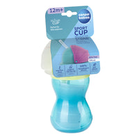 Canpol Sport Cup with Silicone Flip-top Straw 370ml - Choose Colour