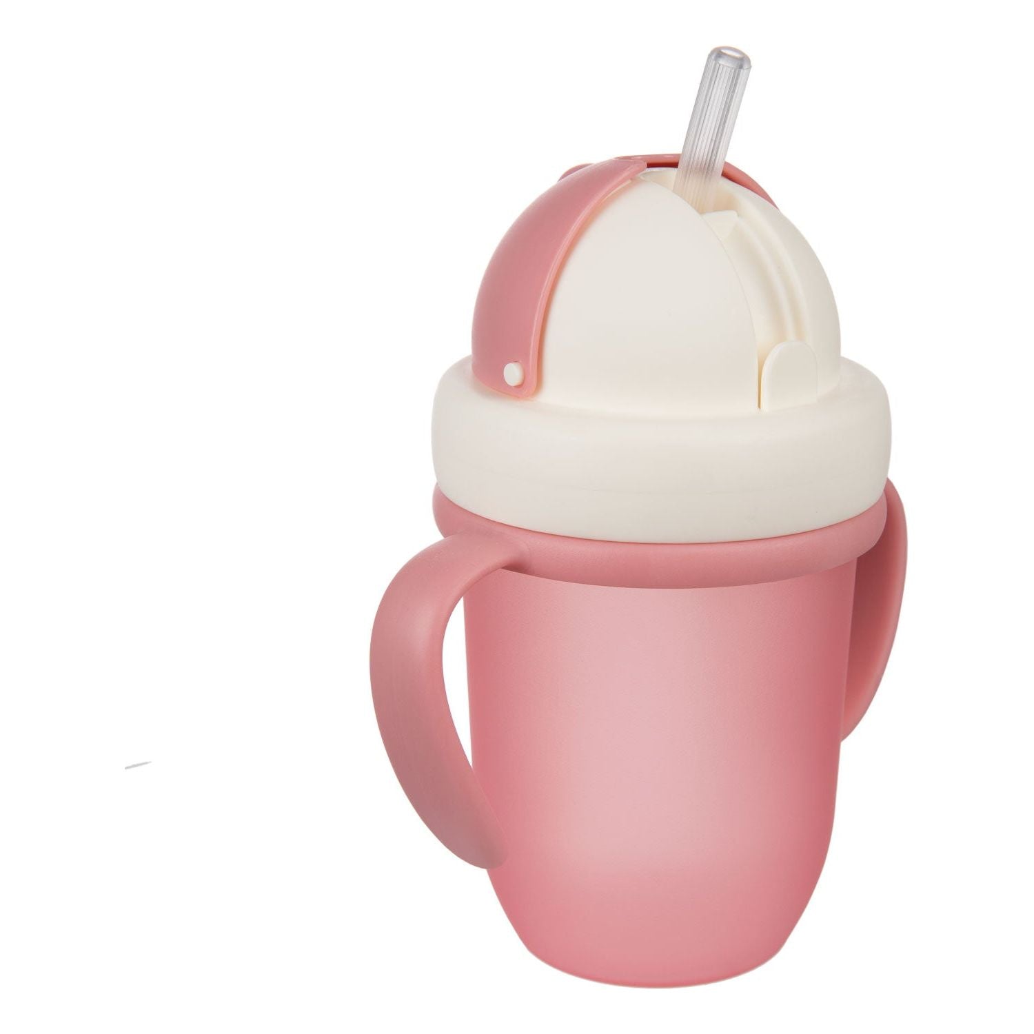 Canpol Cup with Silicone Flip-top Straw 210ml - Pink