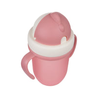 Canpol Cup with Silicone Flip-top Straw 210ml - Matte Pastels