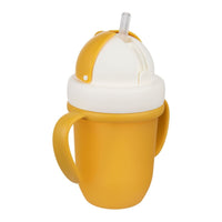 Canpol Cup with Silicone Flip-top Straw 210ml - Matte Pastels