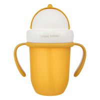 Canpol Cup with Silicone Flip-top Straw 210ml - Matte Pastels