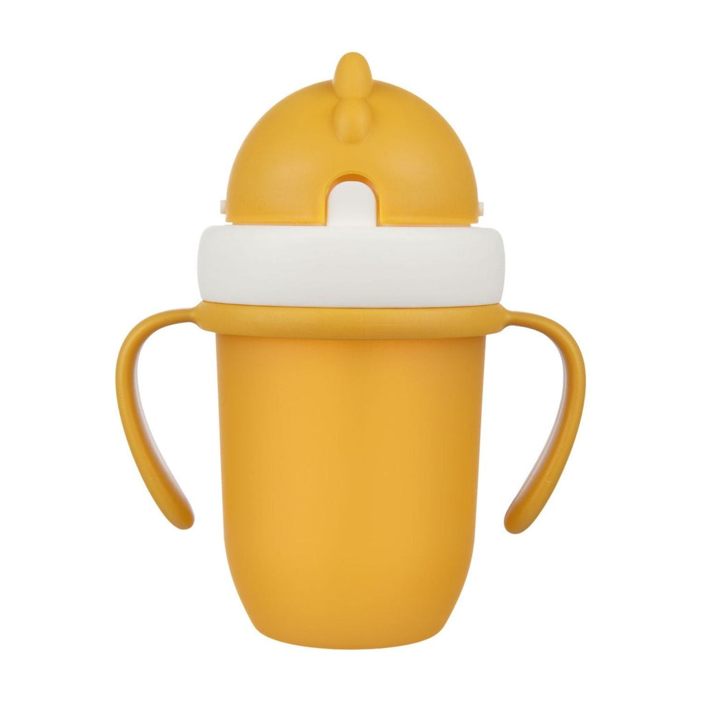 Canpol Cup with Silicone Flip-top Straw 210ml - Matte Pastels