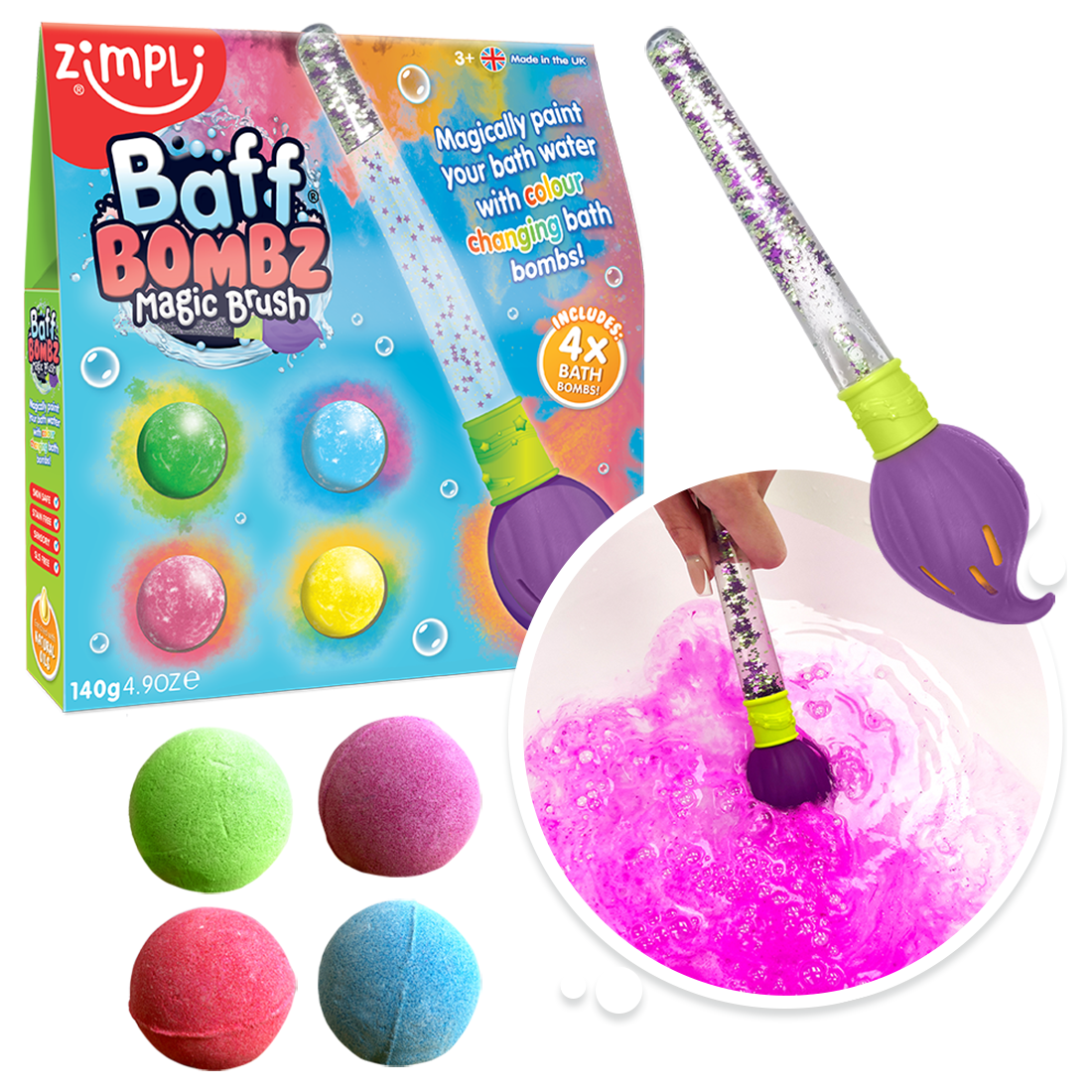 Zimpli Baff Bombz Magic Brush