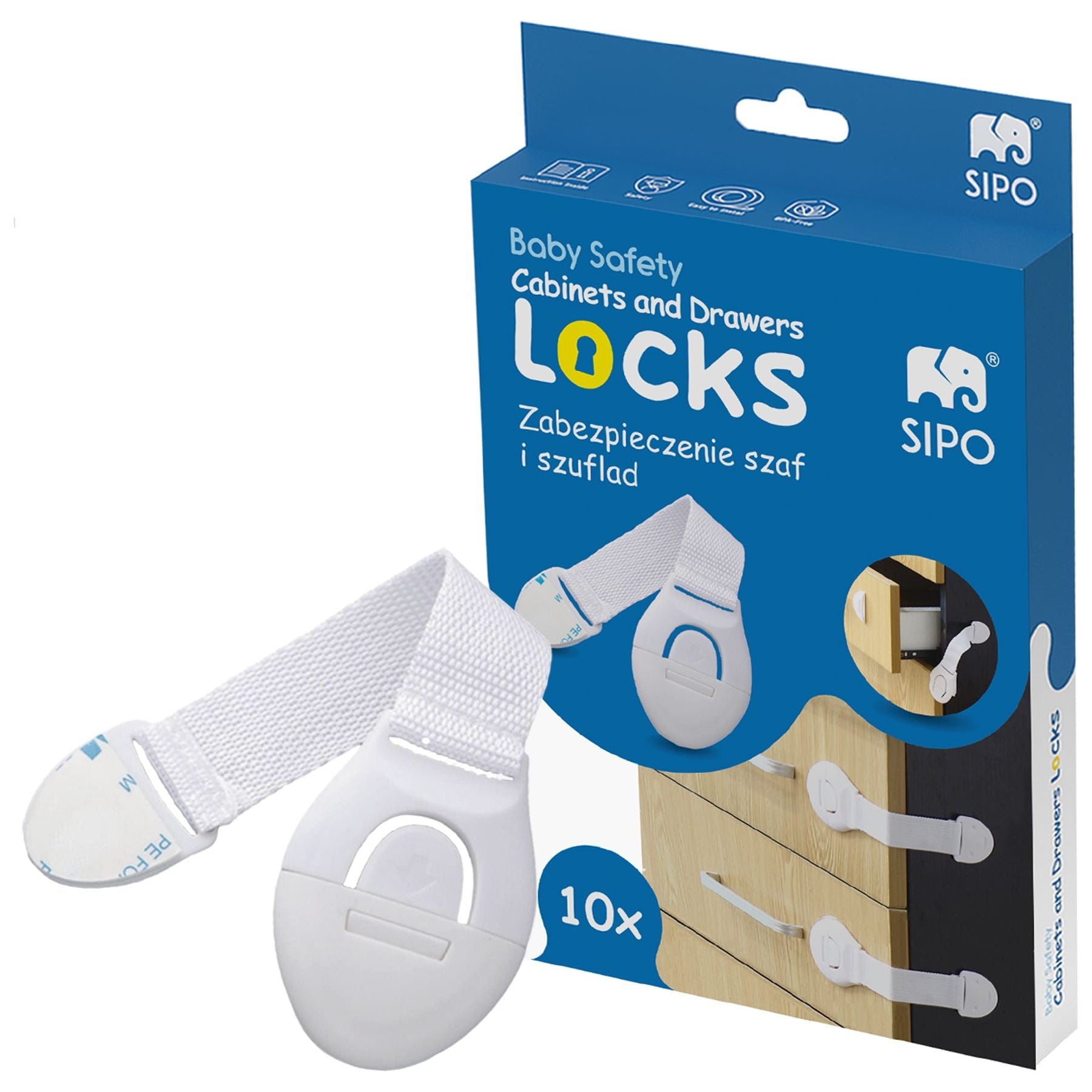 SIPO Baby Safety Locks - 10 pcs