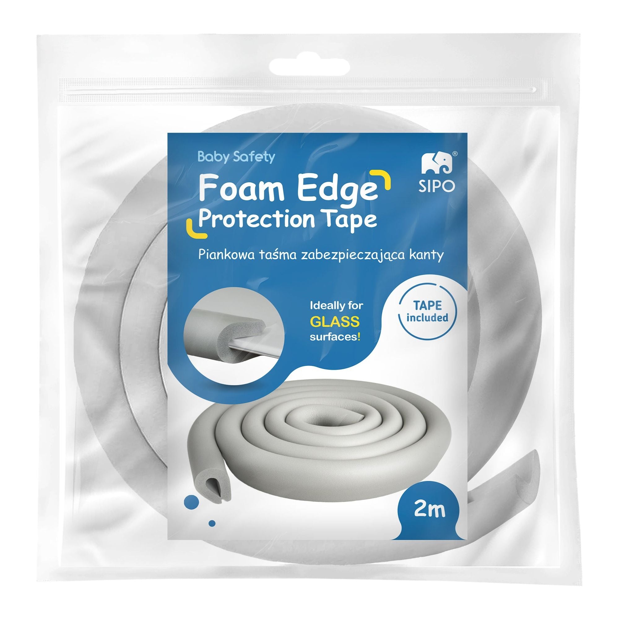SIPO Foam Edge Protective Tape - Grey