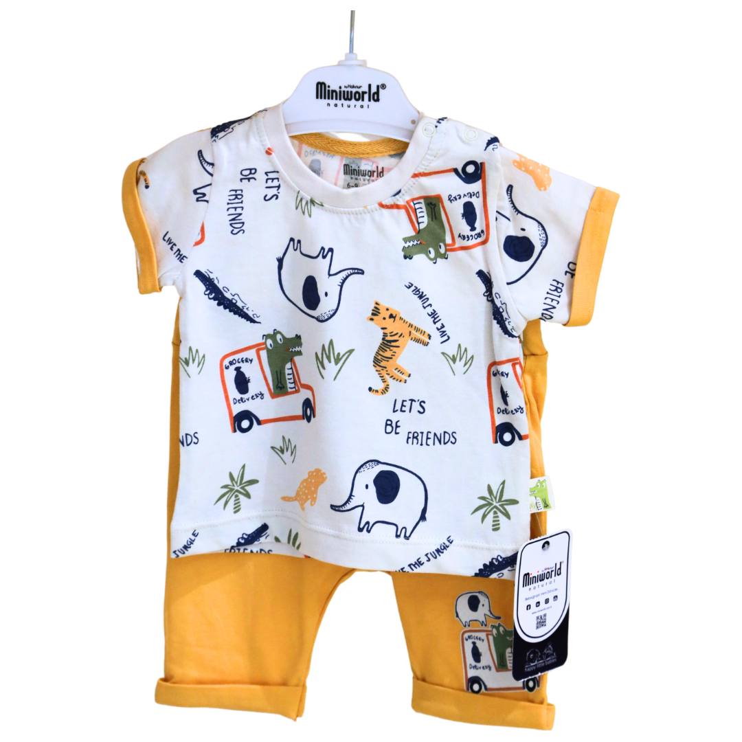 Miniworld - Safari Baby Boy Summer Set 2 pcs (6-24 MONTHS)