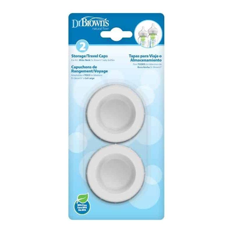 Dr. Brown's opberg-/reisdoppen voor brede flessen - 2-pack