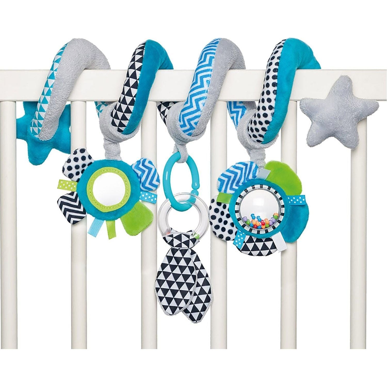 Canpol Babies Interactive Spiral Toy Zigzag 0m+ - Blue