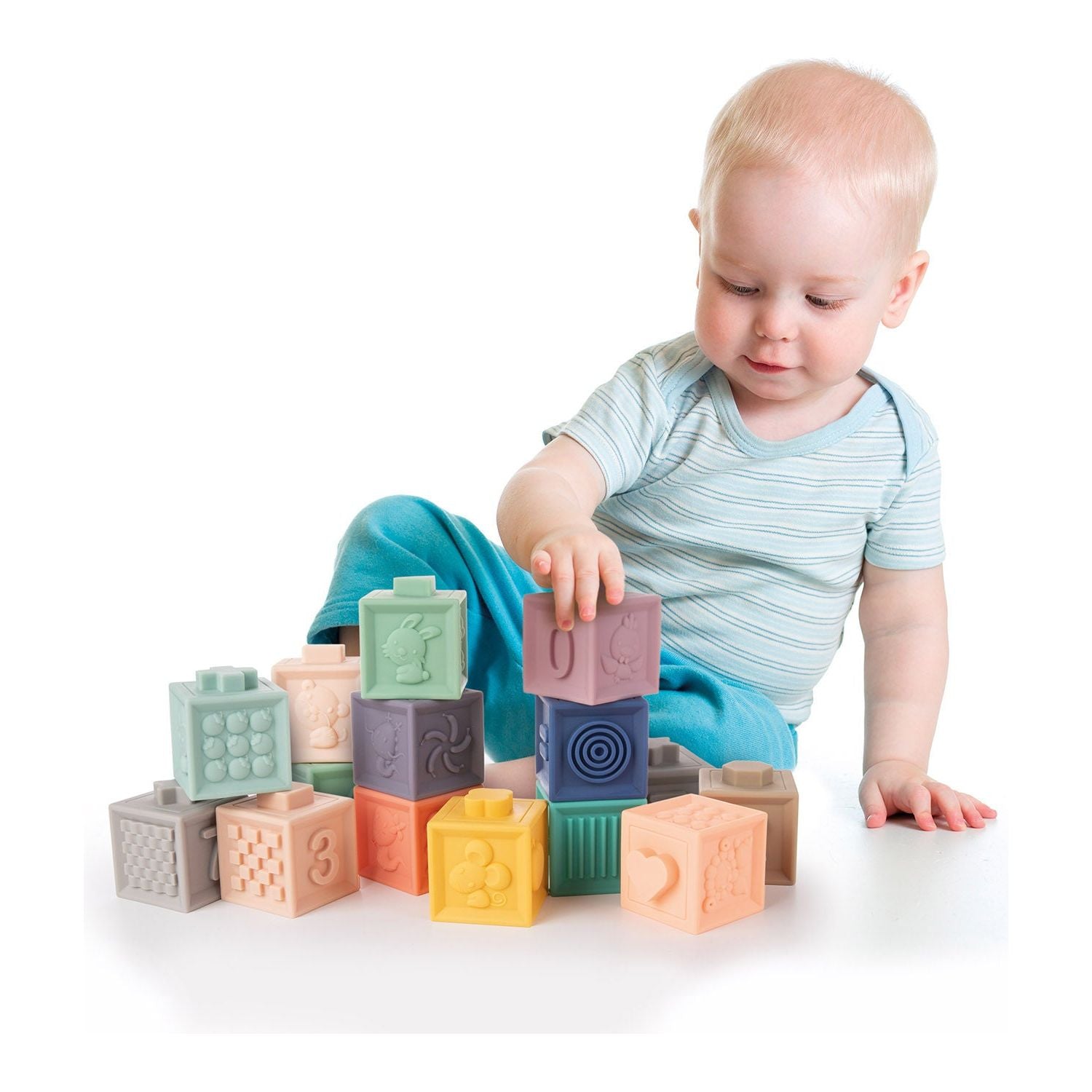 Canpol Soft Sensory Blocks 12 pcs 6m+