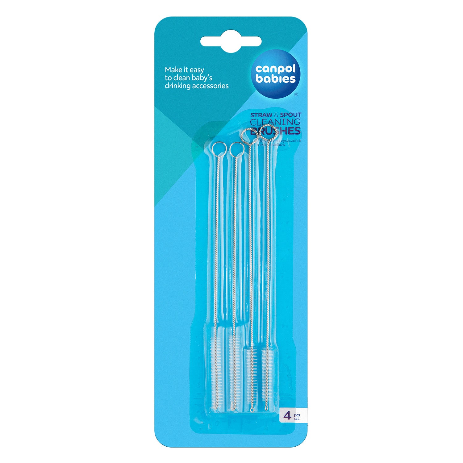 Canpol Babies Straw and Spout Cleaning Brushes – 4 pcs