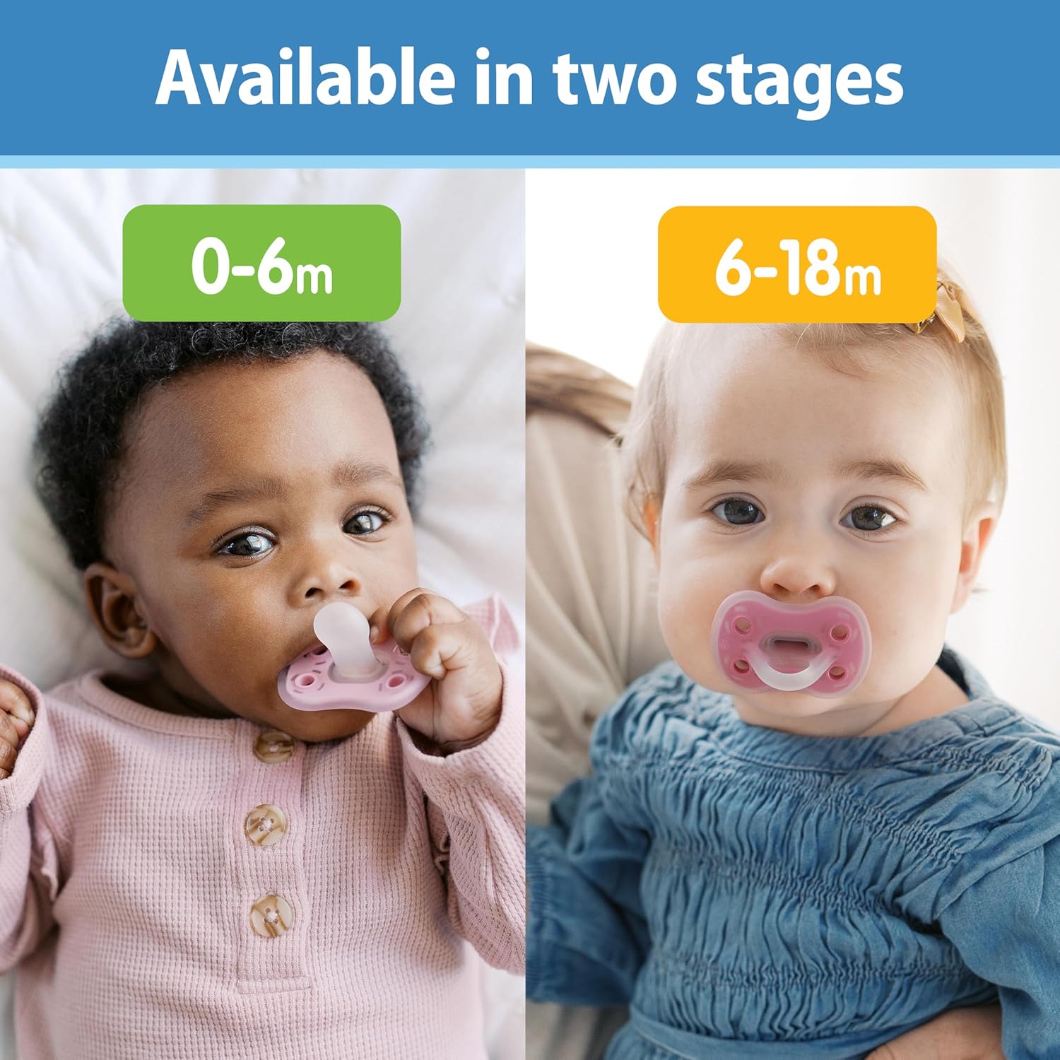 Dr. Brown's Advantage Silicone Soother 0-6m 3 pack - Pink