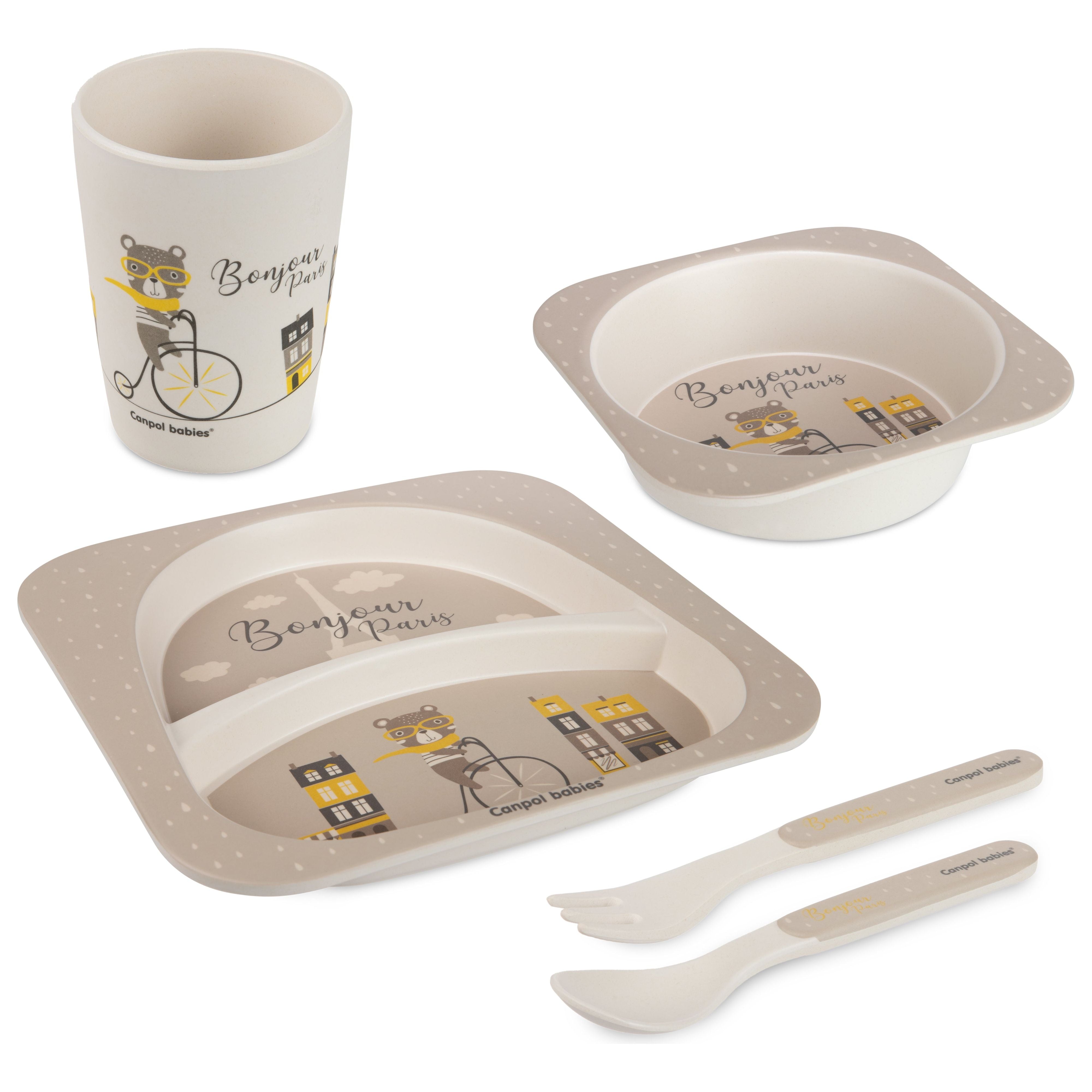 Canpol Kids Dinner Set 5 pcs - BONJOUR PARIS