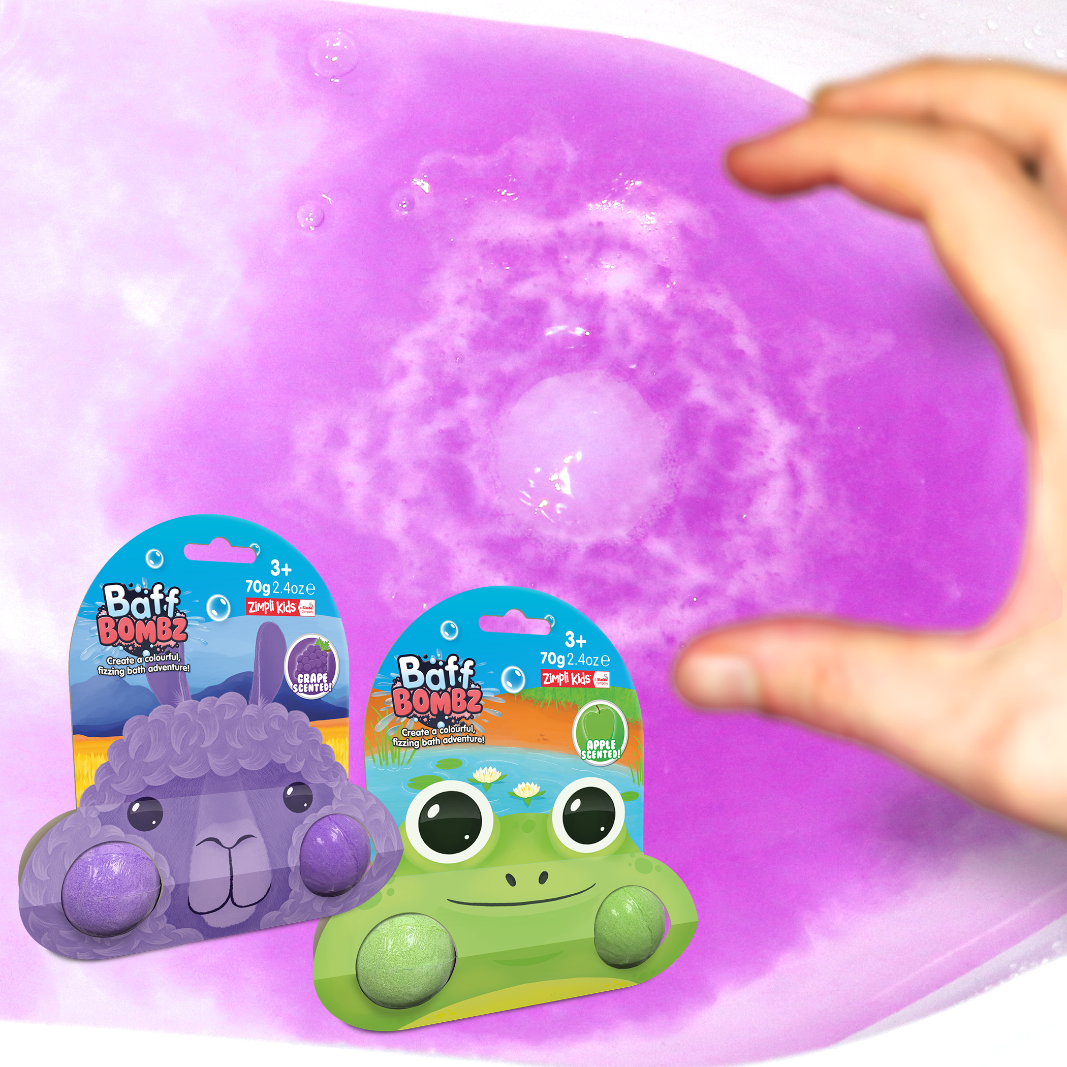 Zimpli 2Pack Baff Bombz - Frog