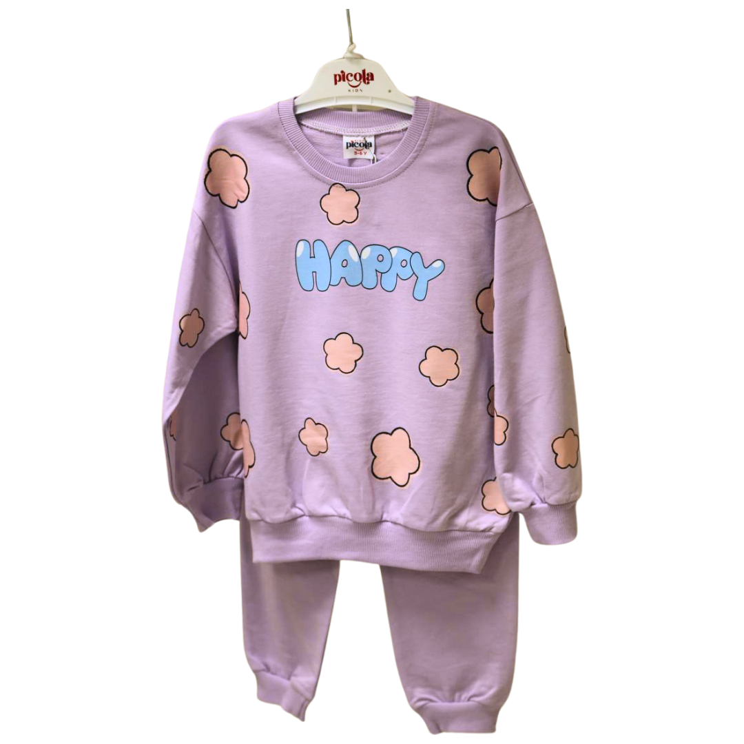 Picola Joggers Set Happy - Violet