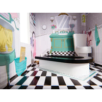 Lulilo Grande Villa Wooden Dollhouse - 120 cm - Compatible for Barbie or Steffi Doll