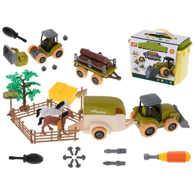 Happy Bunny Farm Set With Tractor and Horses