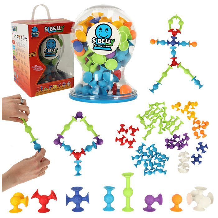 Sibelly Suction Cup Silicone Building Blocks - 50 pcs
