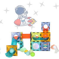 Happy Bunny STEM Magnetic Marble Run Blocks - 2 Sizes