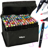 Double-Sided Markers With Case