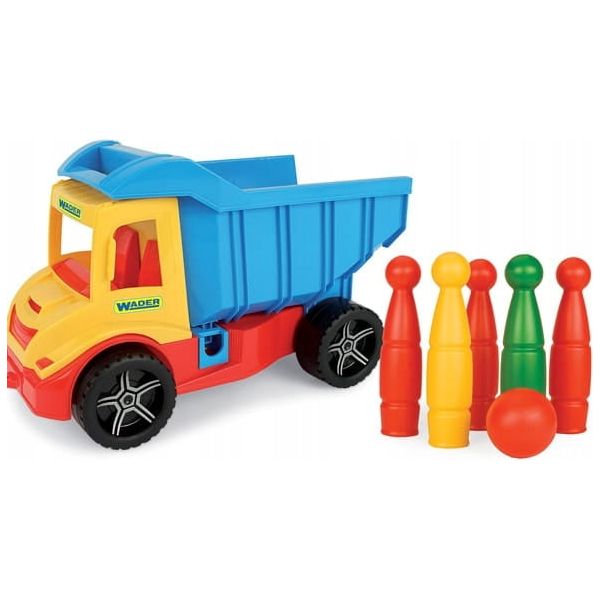 Wader Tipper Truck With Bowling Set