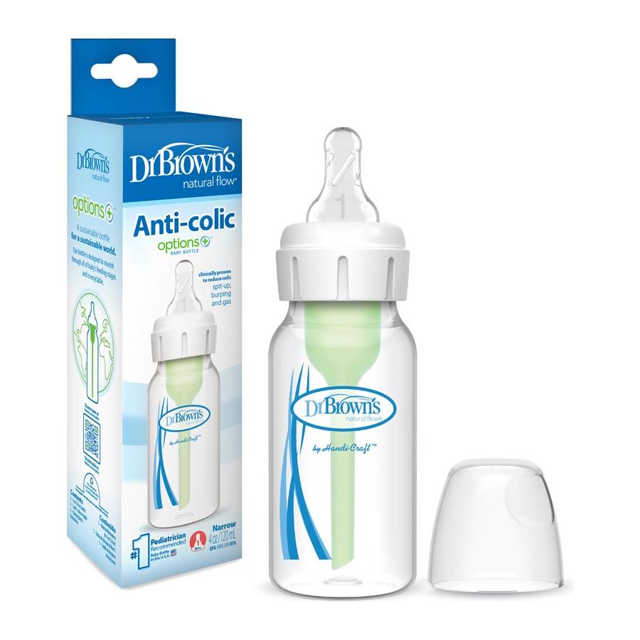 Dr. Brown's Anti-colic Options+ Standaard halsfles 0m+ - 2 Maten