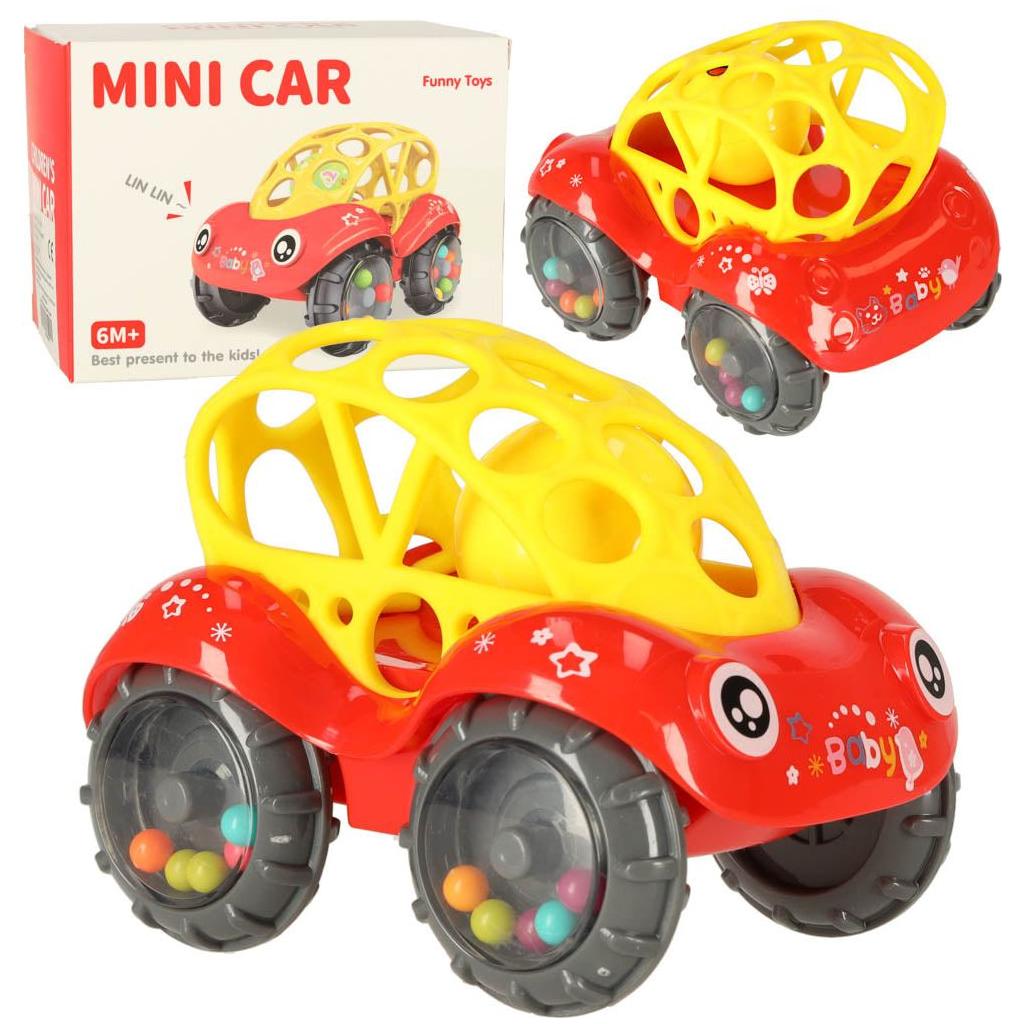 Happy Bunny Rattle Car 6m+