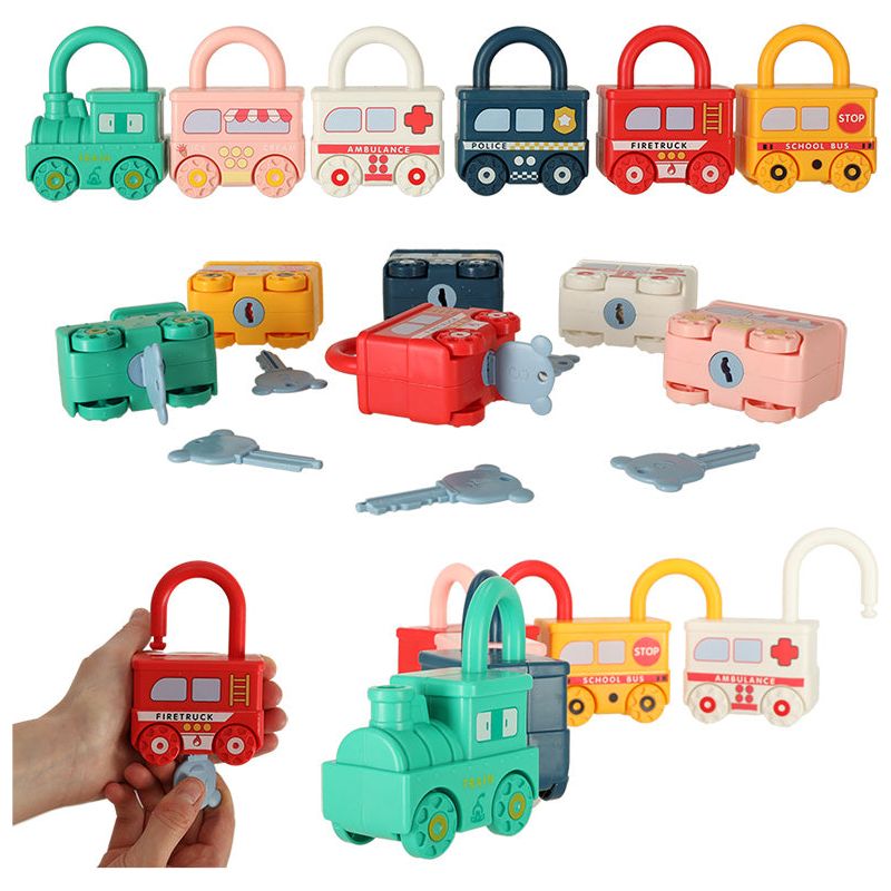 Happy Bunny Montessori Padlocks Cars 18m+