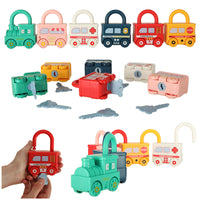 Happy Bunny Montessori Padlocks Cars 18m+