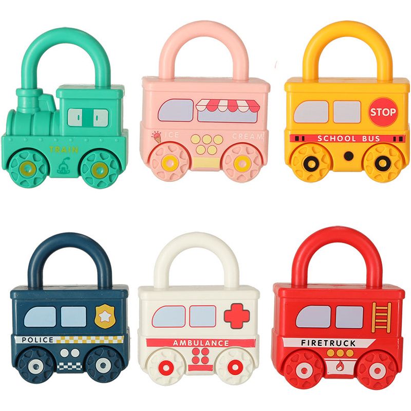 Happy Bunny Montessori Padlocks Cars 18m+