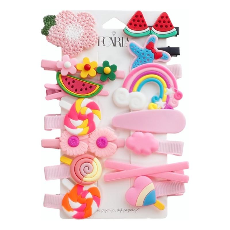 Hair Clips Pink Sugar 14 pack