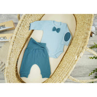 Babylove Baby Stylish Bodysuit & Trousers Set - 2 Pcs | Blue