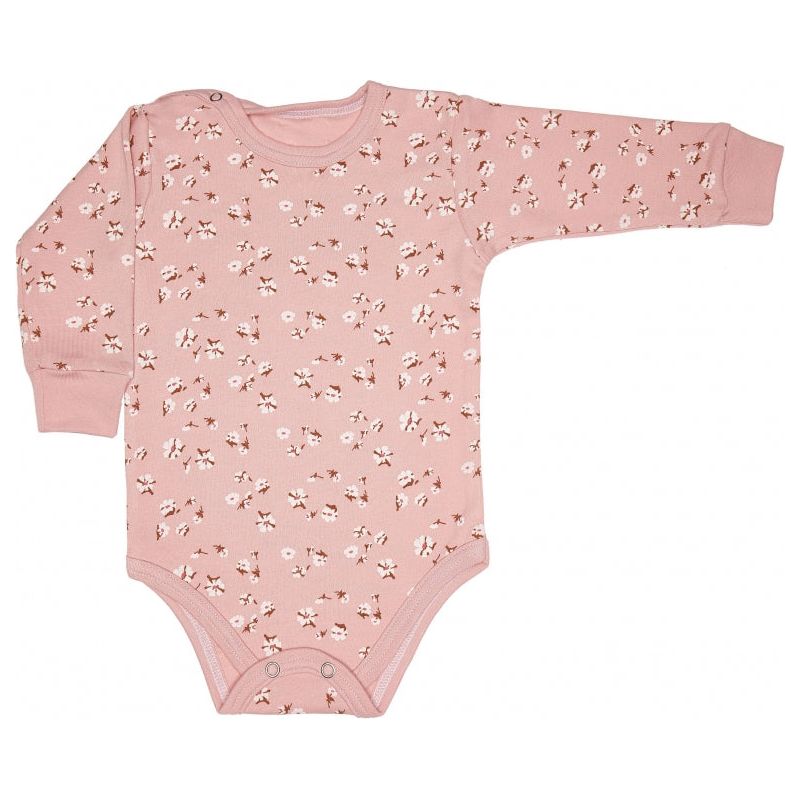 Lilly Bean Long Sleeve Bodysuit - Cotton on Pink