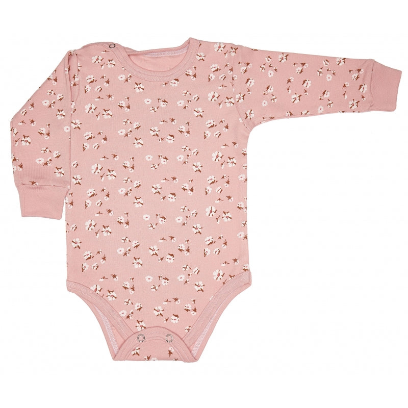 Lilly Bean Long Sleeve Bodysuit - Cotton on Pink
