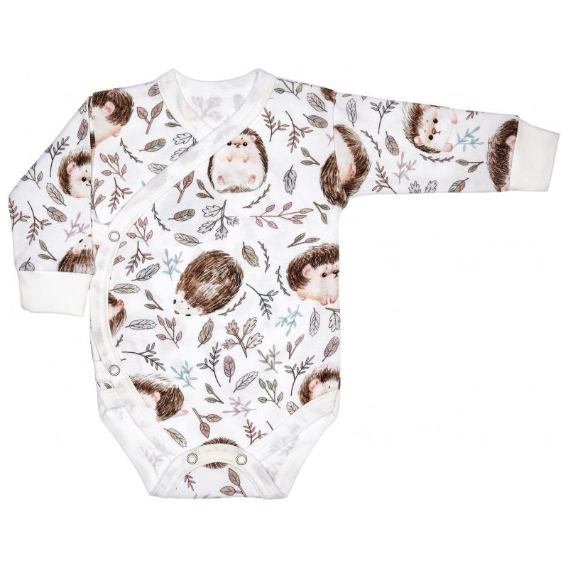 Lilly Bean Side Snap Lange Mouw Bodysuit - Egel