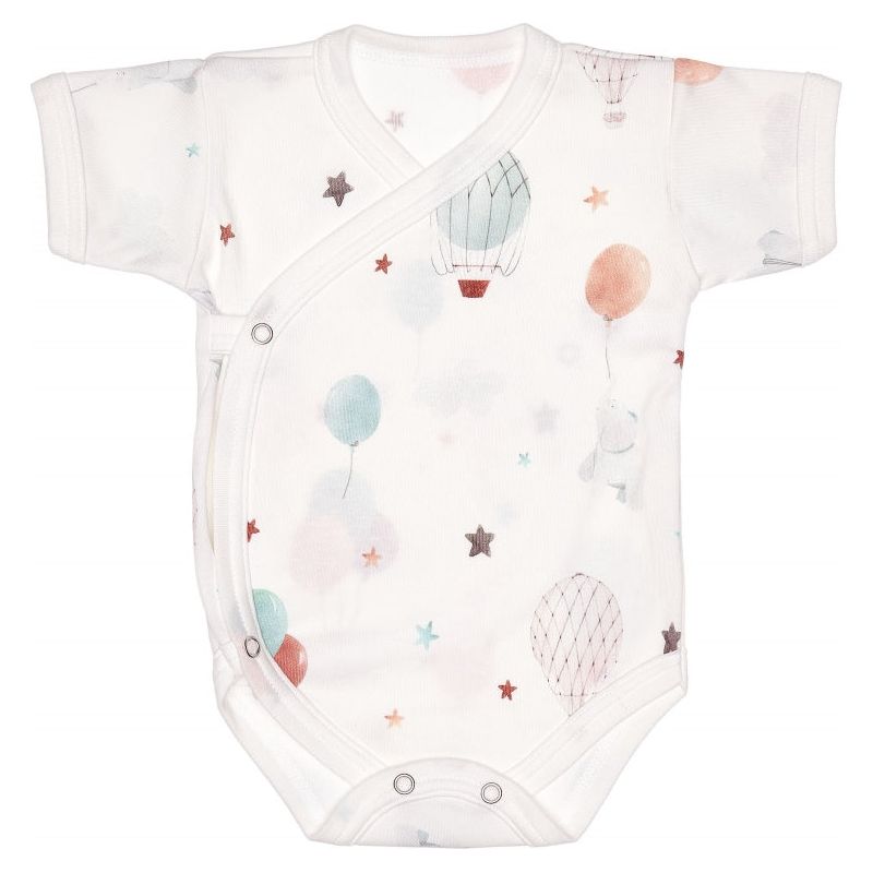 Lilly Bean Side Snap Short Sleeve Bodysuit - Balloon Ride