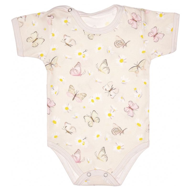 Lilly Bean Short Sleeve Bodysuit - Butterflies