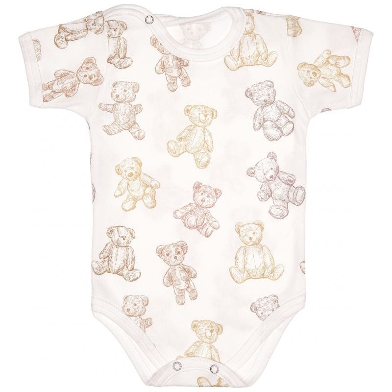 Lilly Bean Short Sleeve Bodysuit - Teddy Bear