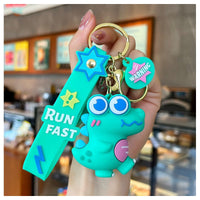 Keychain Cute Bag Charm - Green Dino